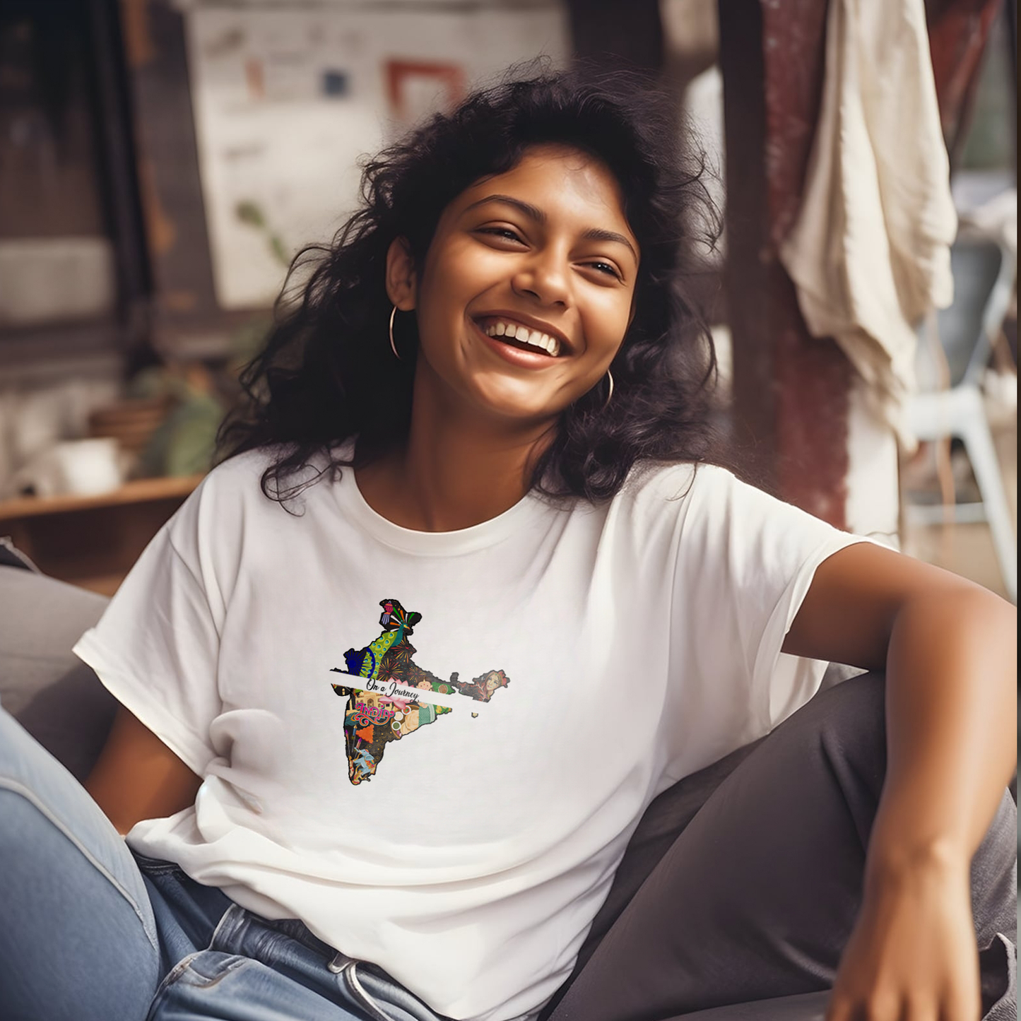 On a Journey - India Explore your roots and connection with our Adoptive Threads Unisex Jersey Short Sleeve Tee